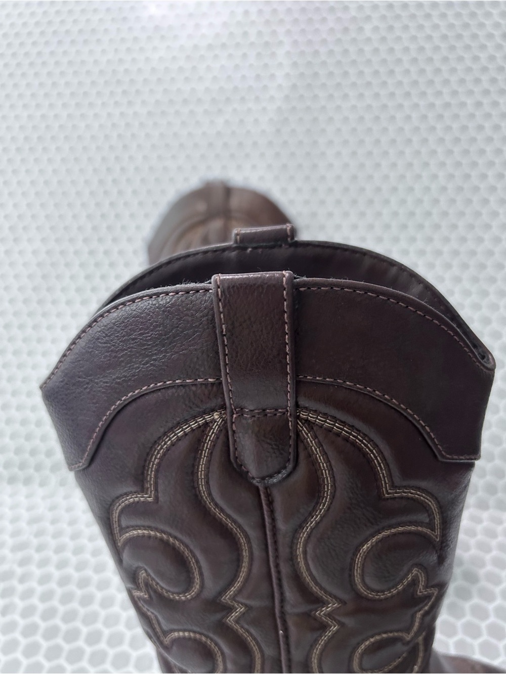 Girls Western Boots in Dark Brown.  Size 3 Cat & Jack - Picture 3 of 7